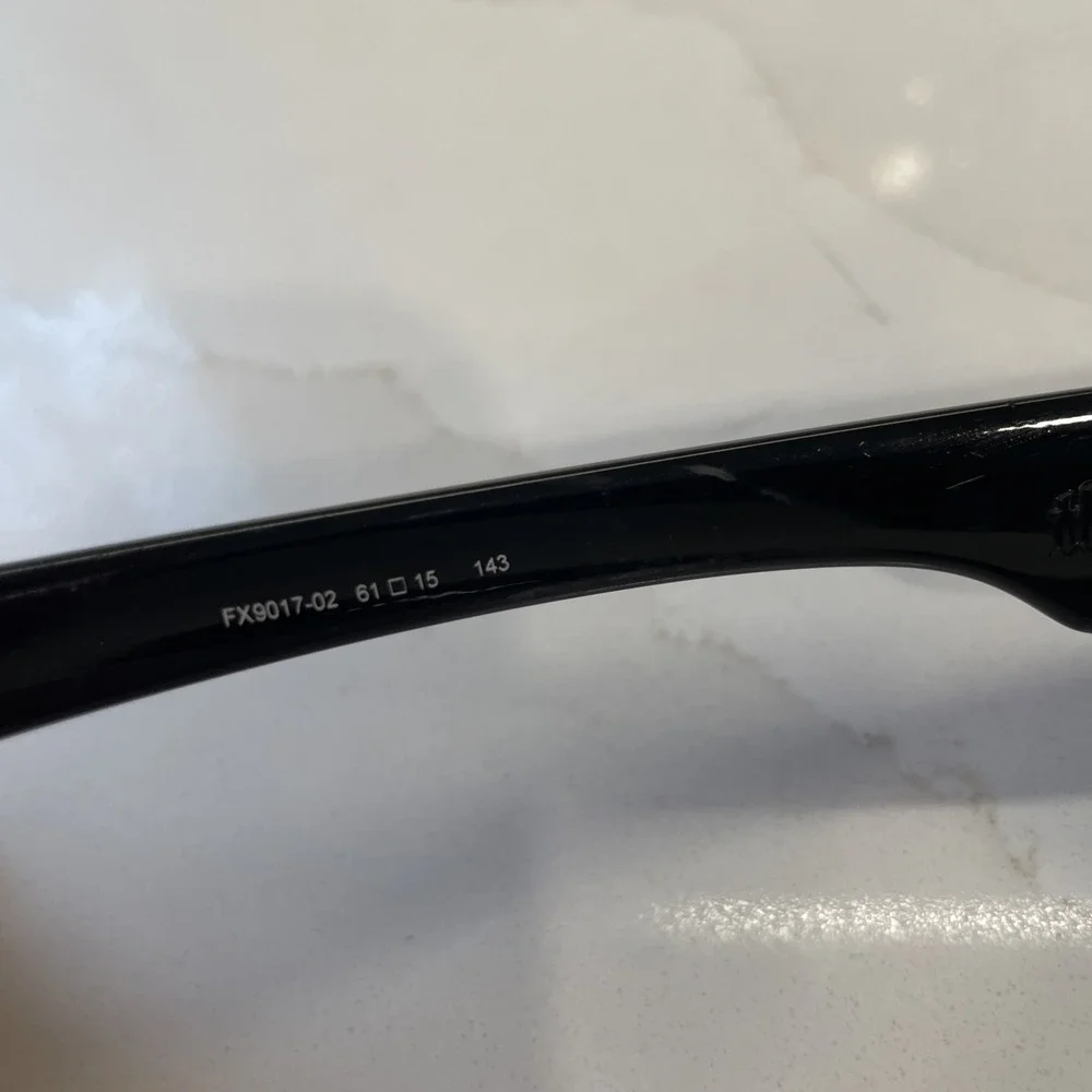Fox Racing The Rewitt Sunglasses Black Frame Lens Wrap Style Retro 61-15-143